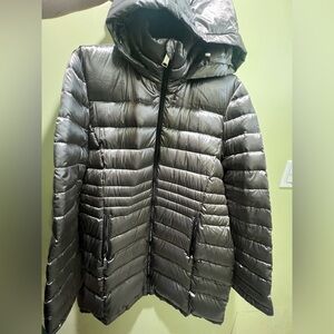 Andrew Marc Light Gray Puffer Jacket
